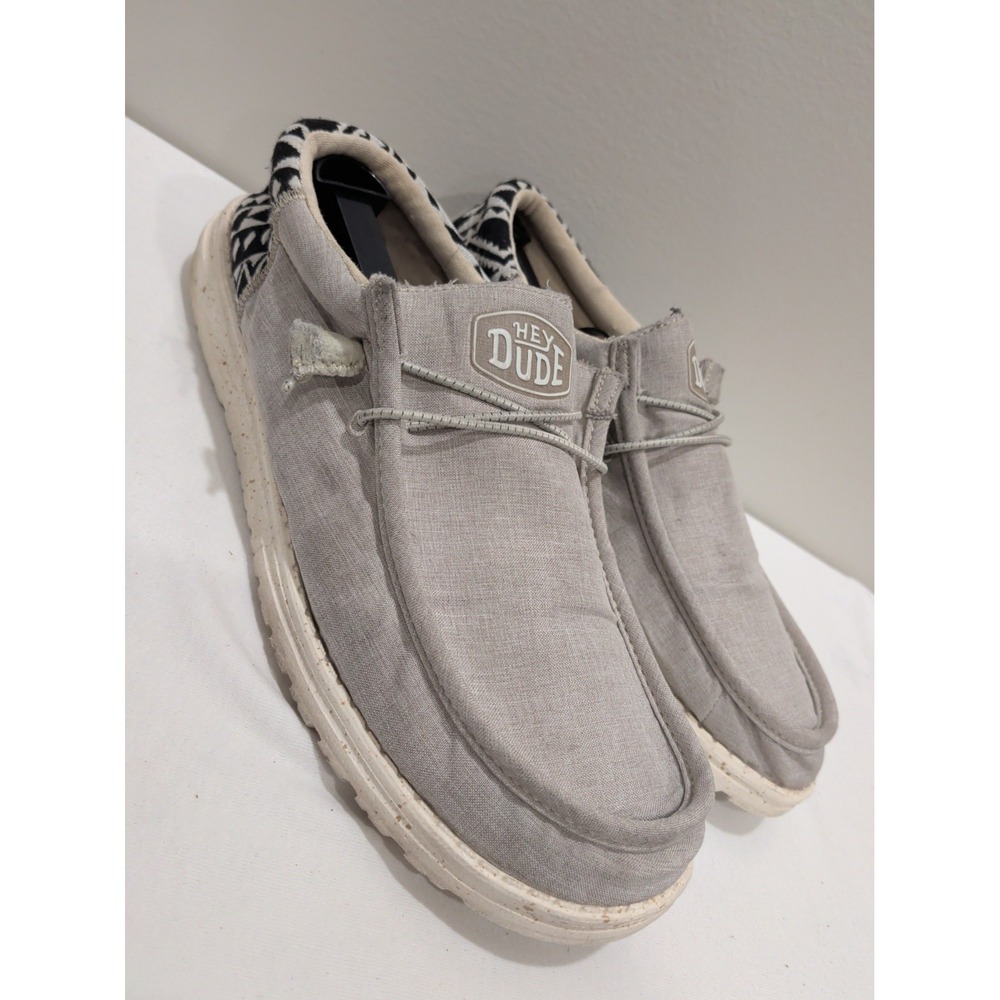 Hey Dude Wally Funk Jacquard Mens Size 10 Beige Slip On Casual Shoes 40010-2YP